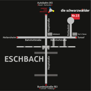 Wegbeschreibung Rotlaubstraße 15, 79427 Eschbach